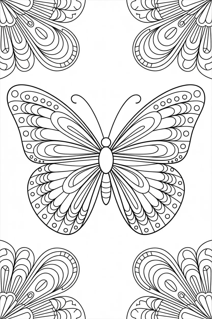 Butterfly garden blue morpho - Butterfly Coloring Pages Free Printable for Kids - Beaut