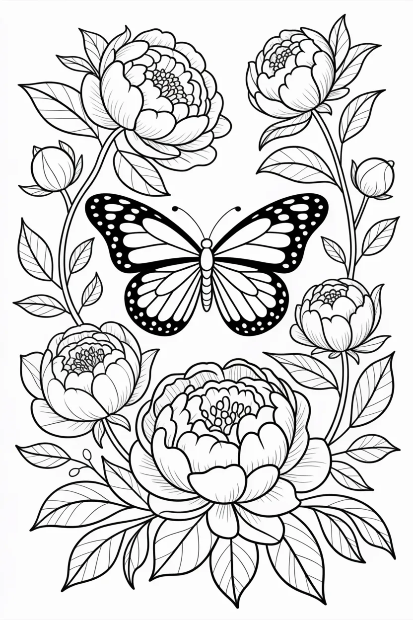 Butterfly golden skipper - Butterfly Coloring Pages Free Printable for Kids - Beaut