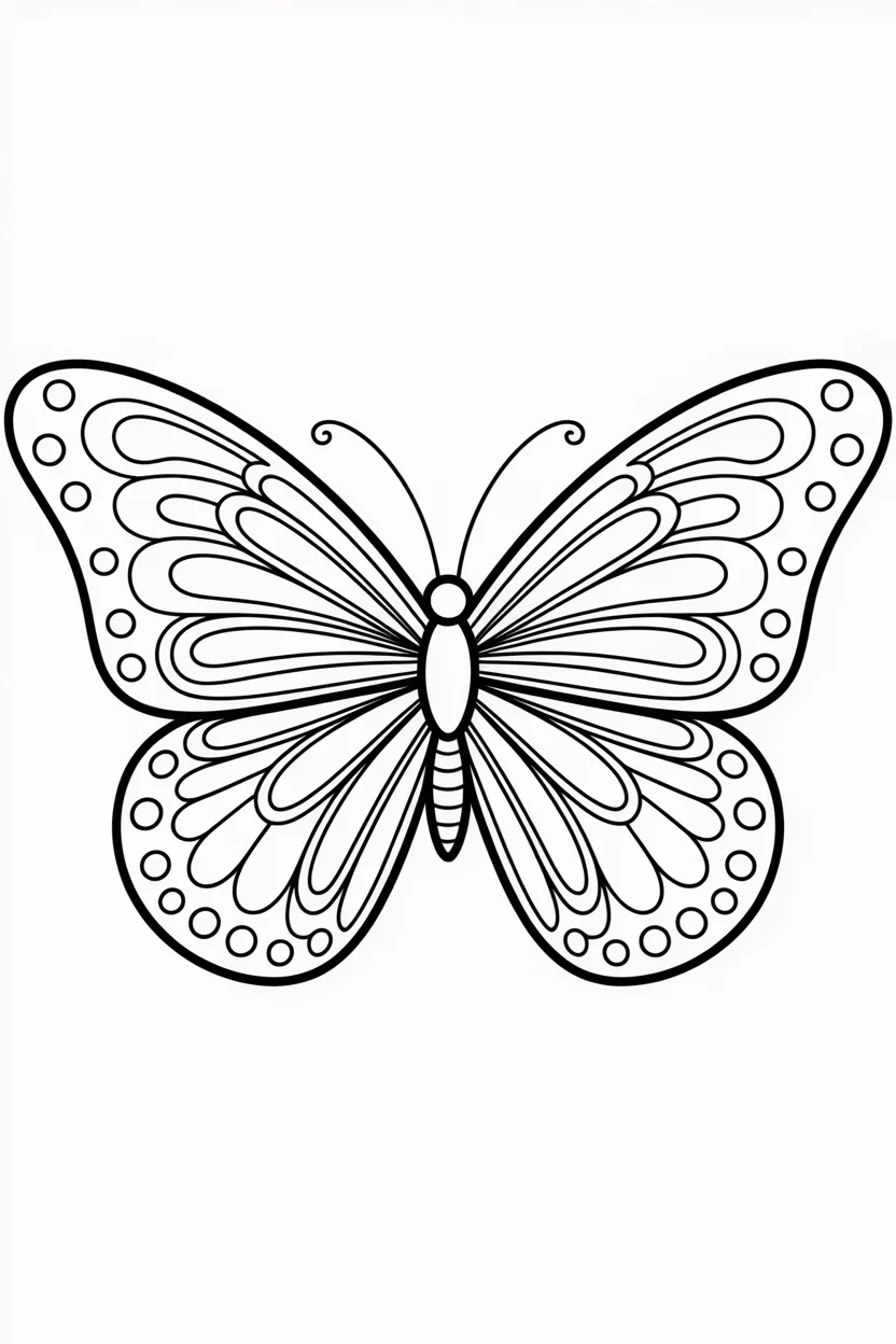 Butterfly night luna - Butterfly Coloring Pages Free Printable for Kids - Beaut