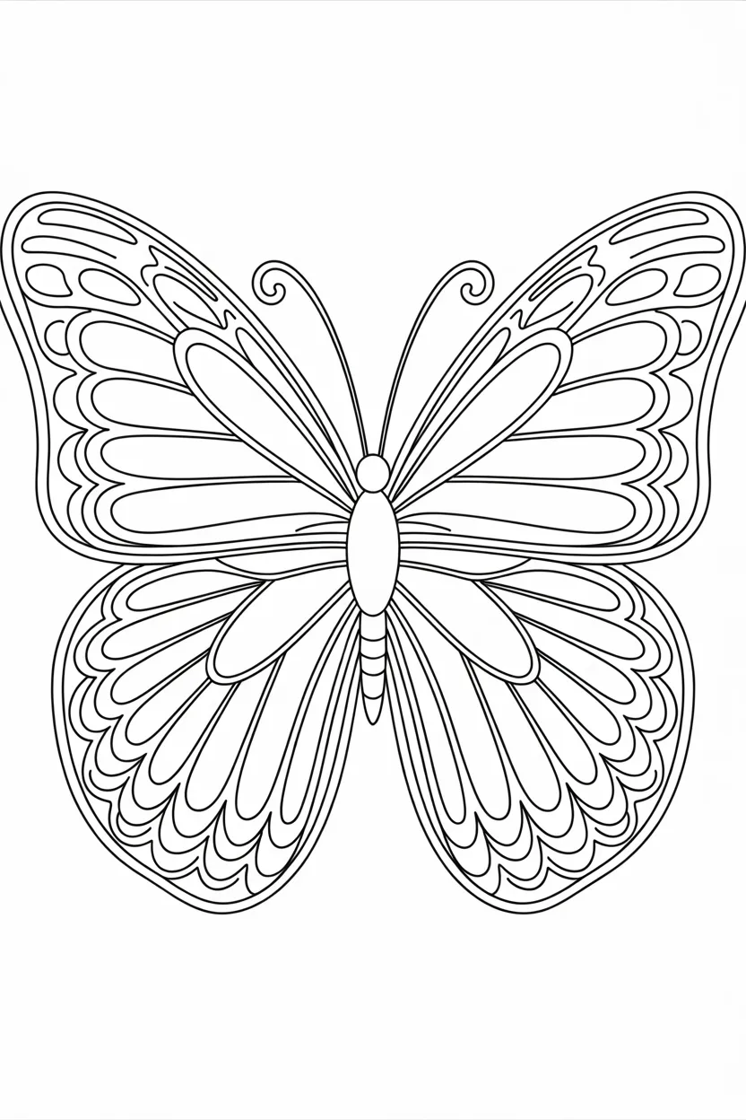 Butterfly rainbow peacock - Butterfly Coloring Pages Free Printable for Kids - Beaut
