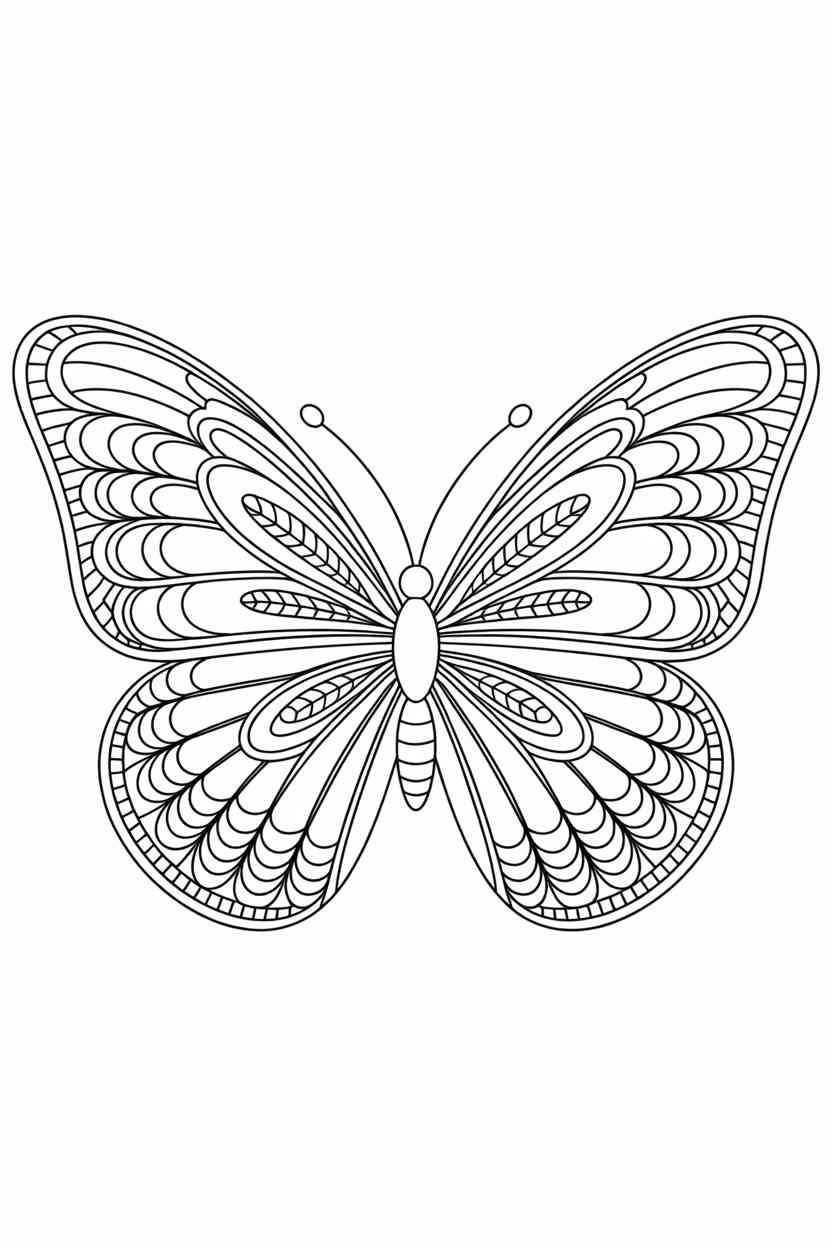 Butterfly soft swallowtail - Butterfly Coloring Pages Free Printable for Kids - Beaut