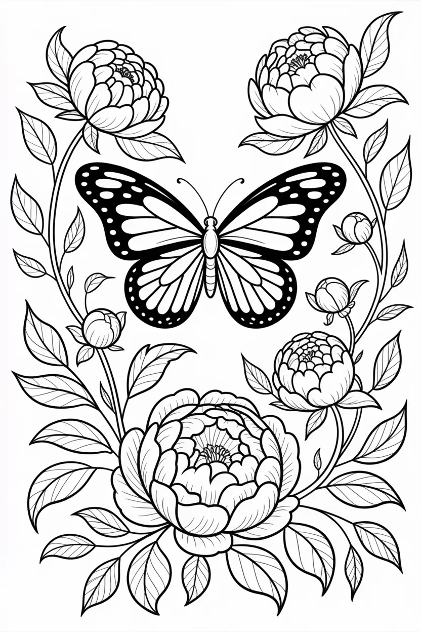 Butterfly spring admiral - Butterfly Coloring Pages Free Printable for Kids - Beaut