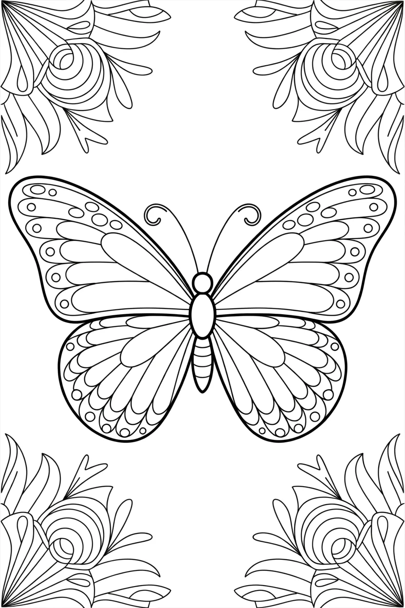 Butterfly sunset monarch - Butterfly Coloring Pages Free Printable for Kids - Beaut