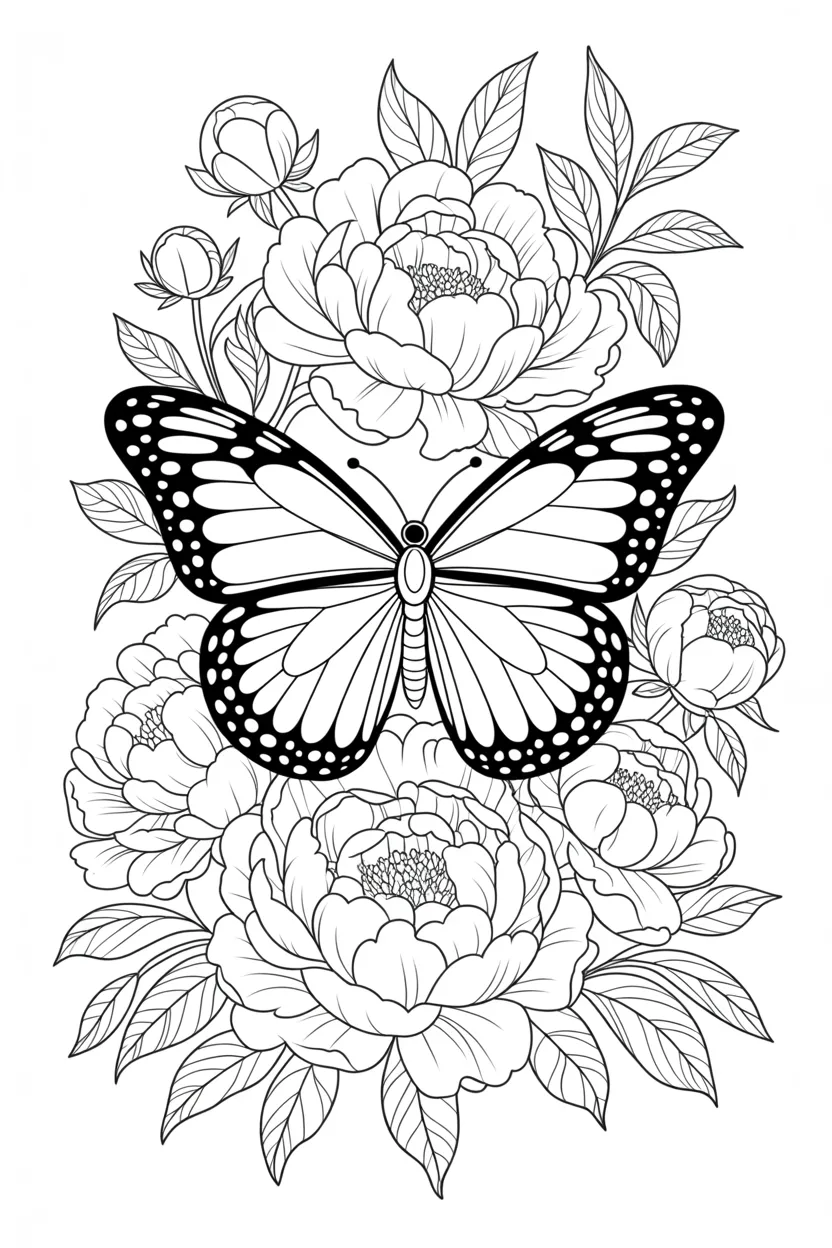 Butterfly tropical morpho - Butterfly Coloring Pages Free Printable for Kids - Beaut