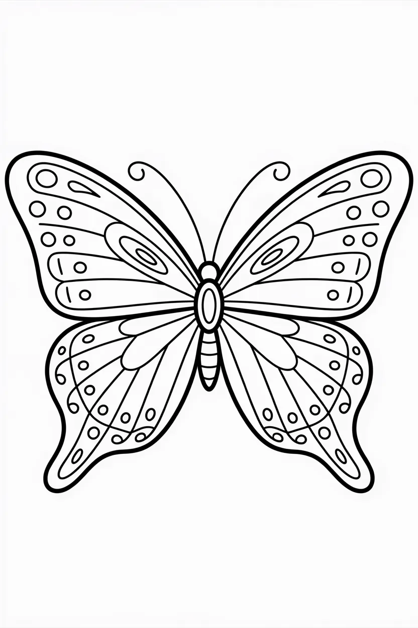 Butterfly wildflower comma - Butterfly Coloring Pages Free Printable for Kids - Beaut