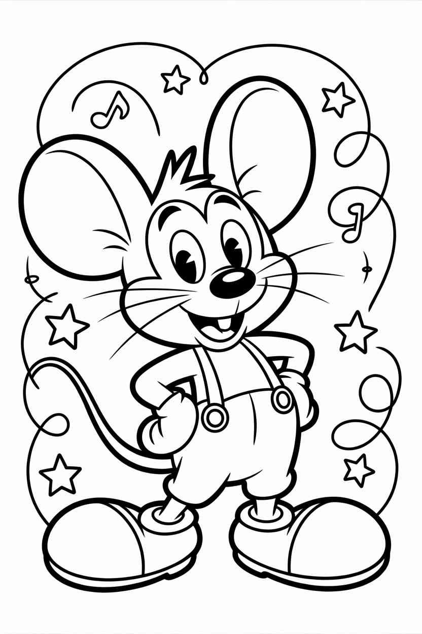 Cartoon character - Cartoon Character Coloring Page Free Printable — Fun, Easy, and Kid-Approved!