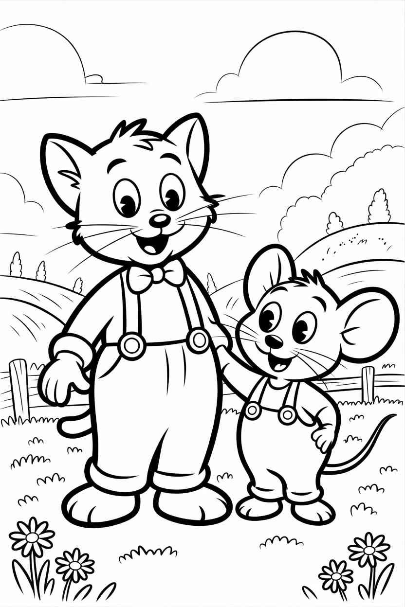 Cartoon character - Cartoon Character Coloring Page Free Printable — Fun, Easy, and Kid-Approved! (2)