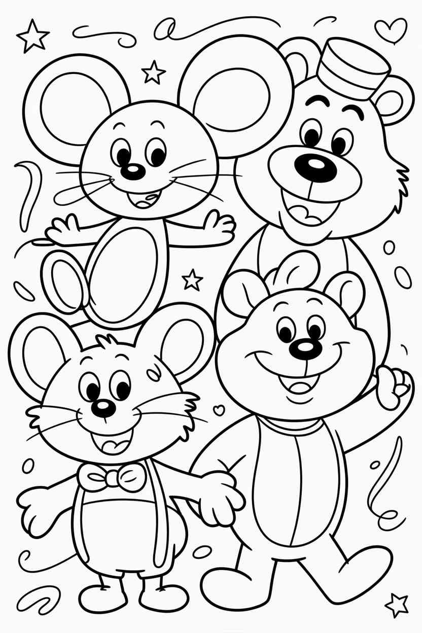 Cartoon character - Cartoon Character Coloring Page Free Printable — Fun, Easy, and Kid-Approved! (3)