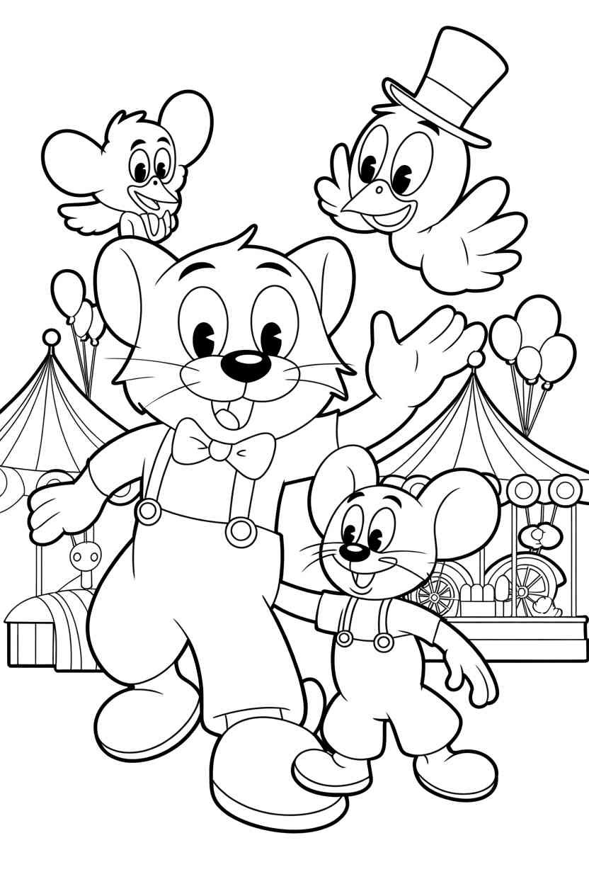Cartoon character - Cartoon Character Coloring Page Free Printable — Fun, Easy, and Kid-Approved! (5)