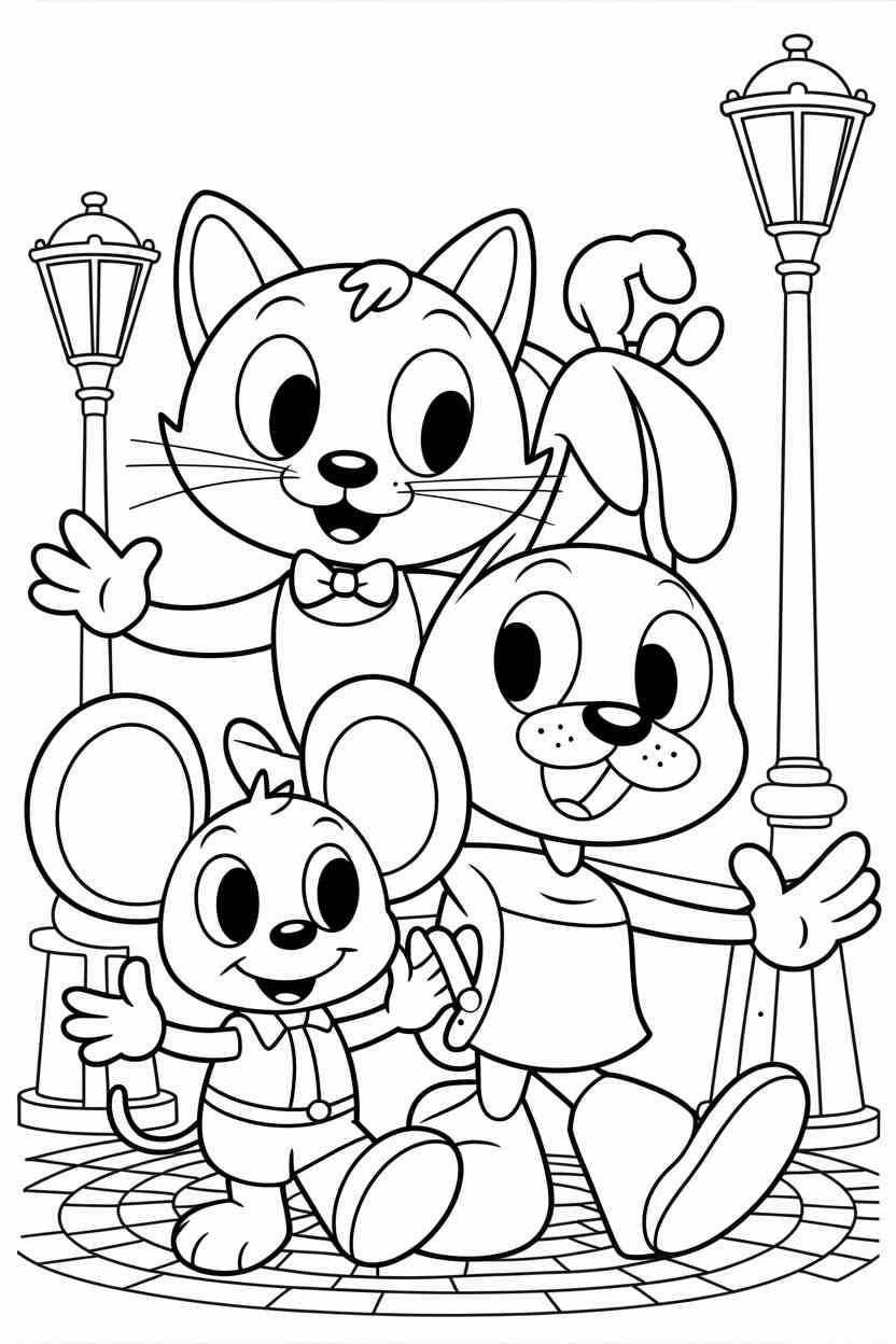Cartoon character - Cartoon Character Coloring Page Free Printable — Fun, Easy, and Kid-Approved! (8)