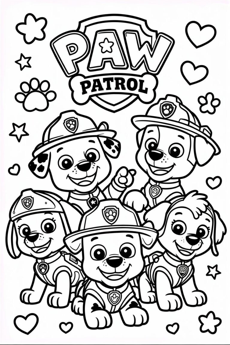 15+ Cute Cartoon Coloring Pages Free Printable