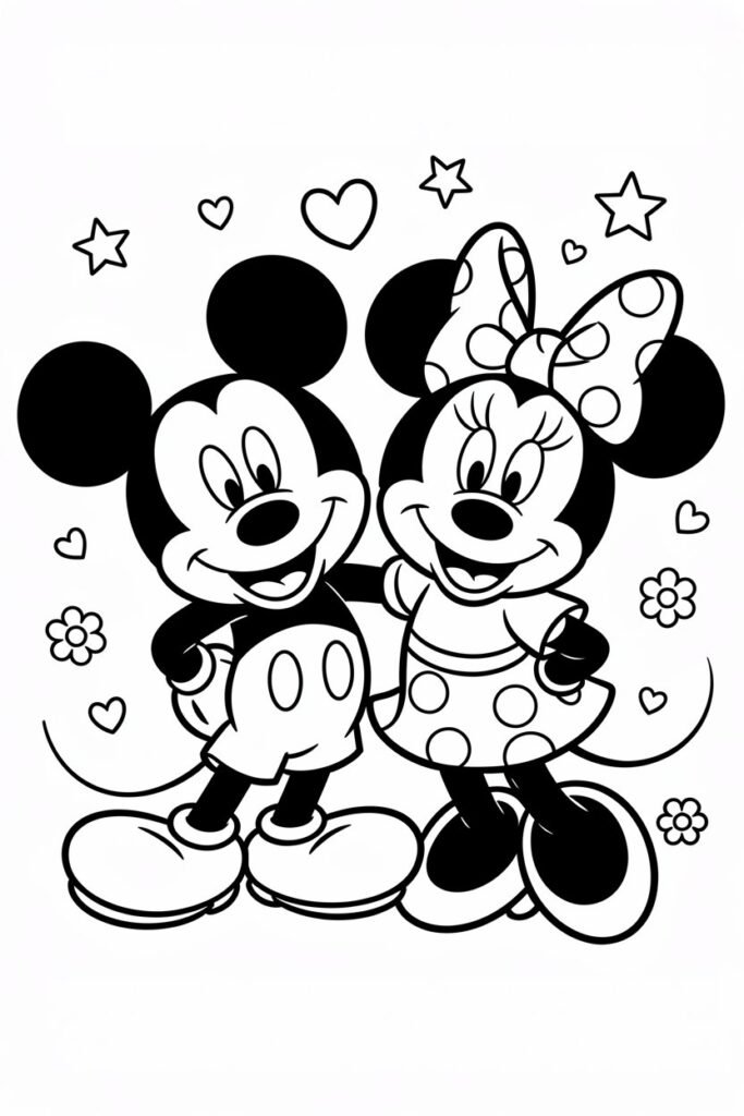 Cartoon Design 15 - Cute Cartoon Coloring Pages Free Printable for Kids