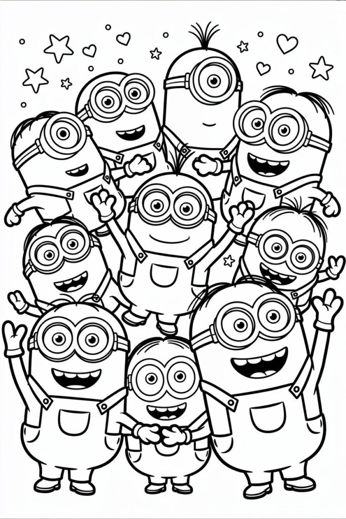 Cartoon Design 16 - Cute Cartoon Coloring Pages Free Printable for Kids