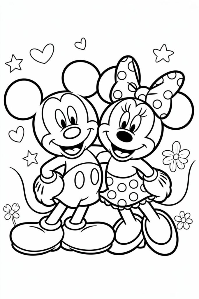 Cartoon Design 3 - Cute Cartoon Coloring Pages Free Printable for Kids