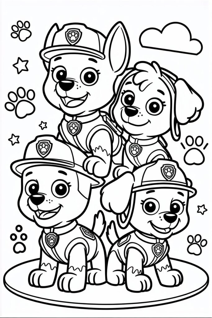 Cartoon Design 6 - Cute Cartoon Coloring Pages Free Printable for Kids