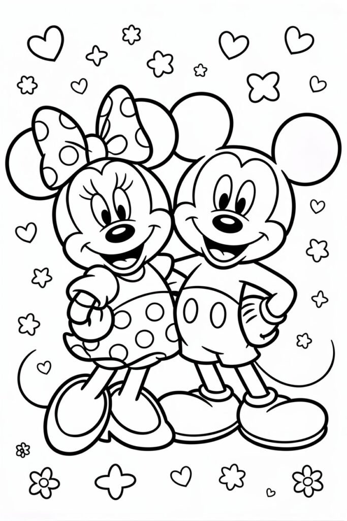 Cartoon Design 7 - Cute Cartoon Coloring Pages Free Printable for Kids