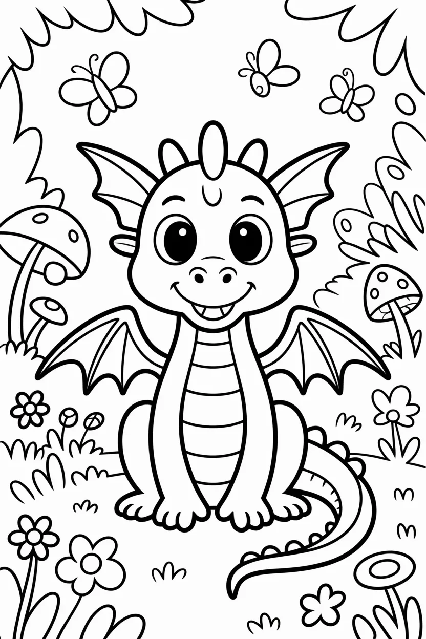 Cartoon dinosaur Design 4 - Cartoon dinosaur coloring pages free printable - Cute Dino