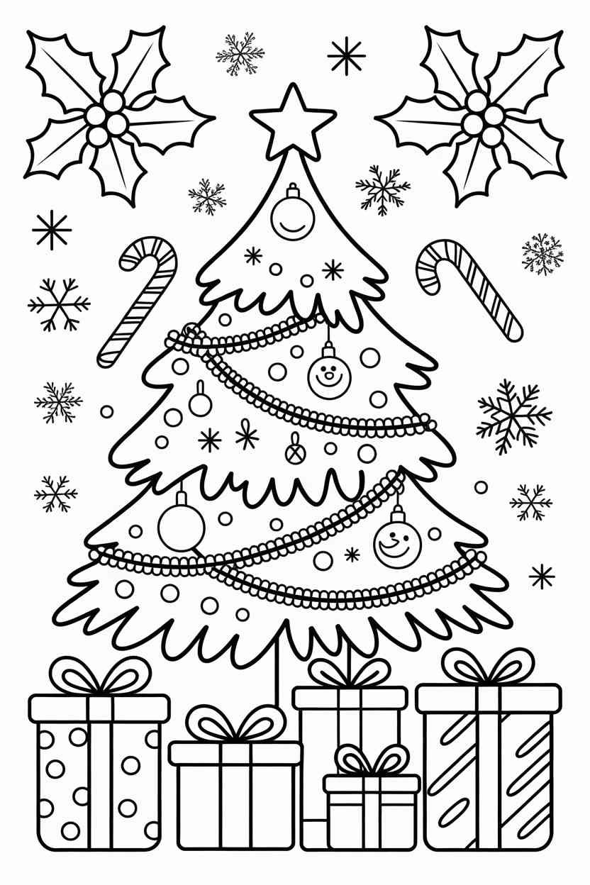 Christmas - Christmas Coloring Pages Free Printable – Festive Fun for Kids of All Ages!