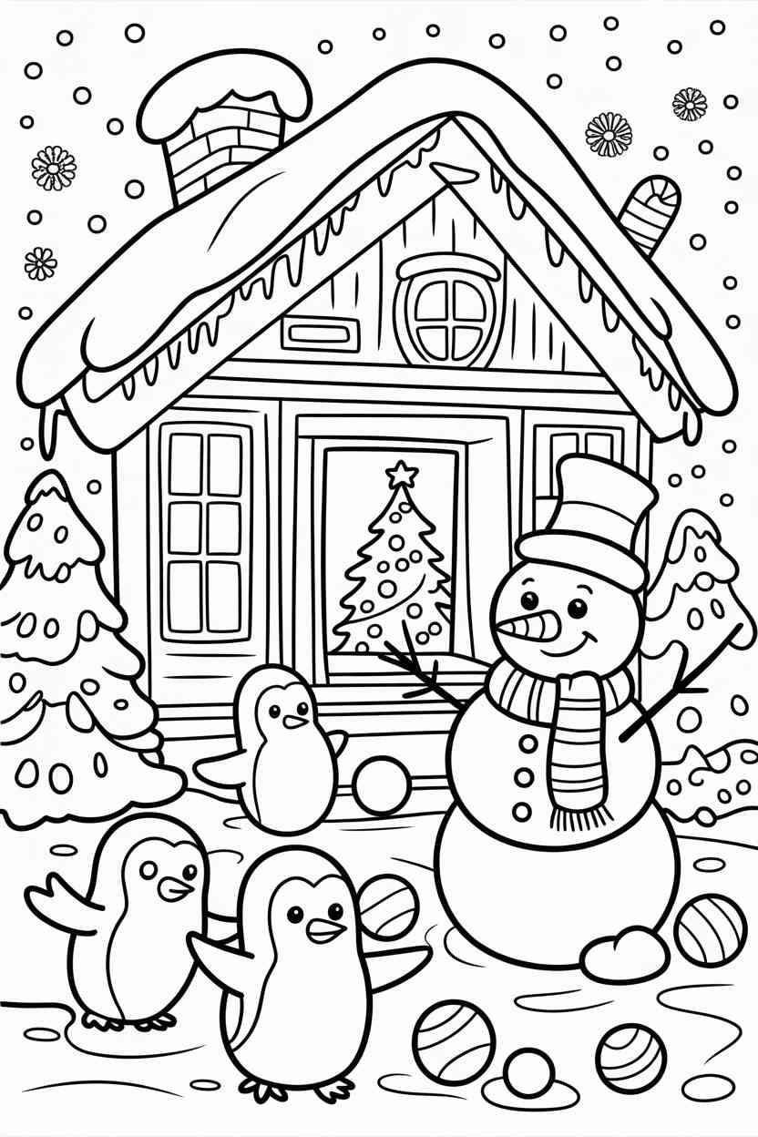 Christmas - Christmas Coloring Pages Free Printable: A Fun Holiday Activity for Kids (2)