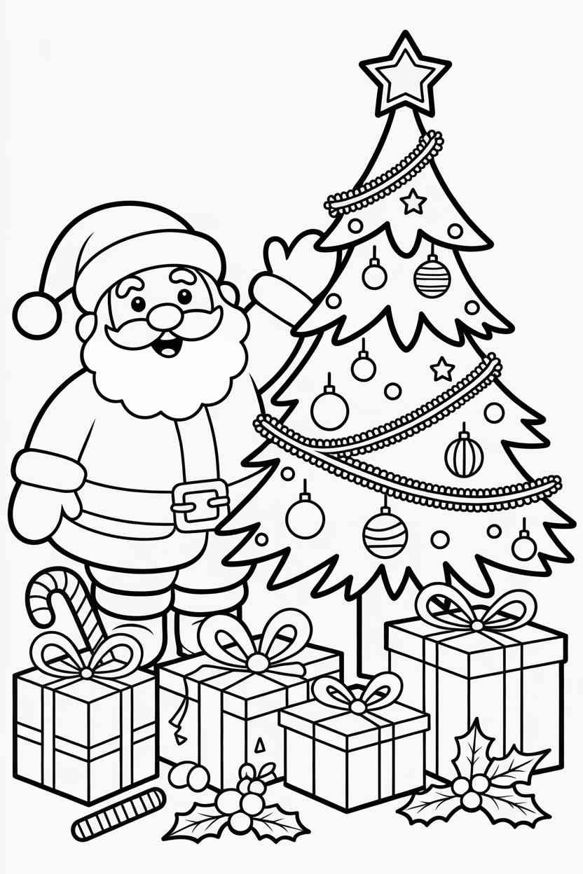 Christmas - Christmas Coloring Pages Free Printable – Festive Fun for Kids of All Ages! (2)