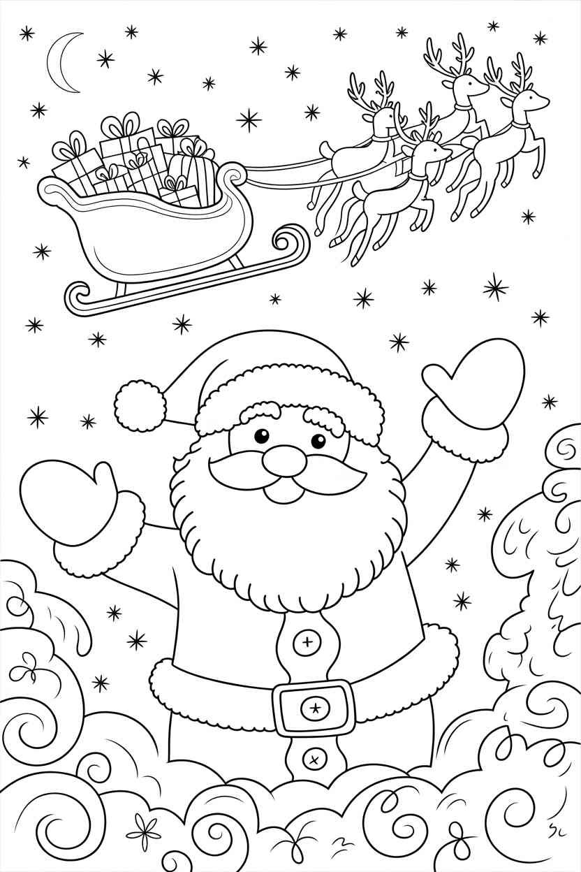Christmas - Christmas Coloring Pages Free Printable: A Fun Holiday Activity for Kids (4)