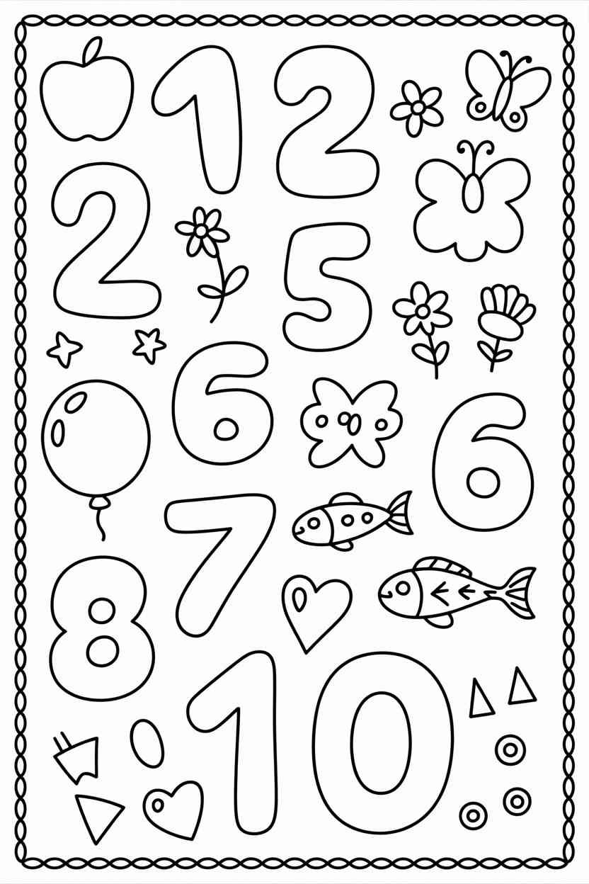 Counting - Free Printable Counting Coloring Pages: Fun Learning for Kids (3)