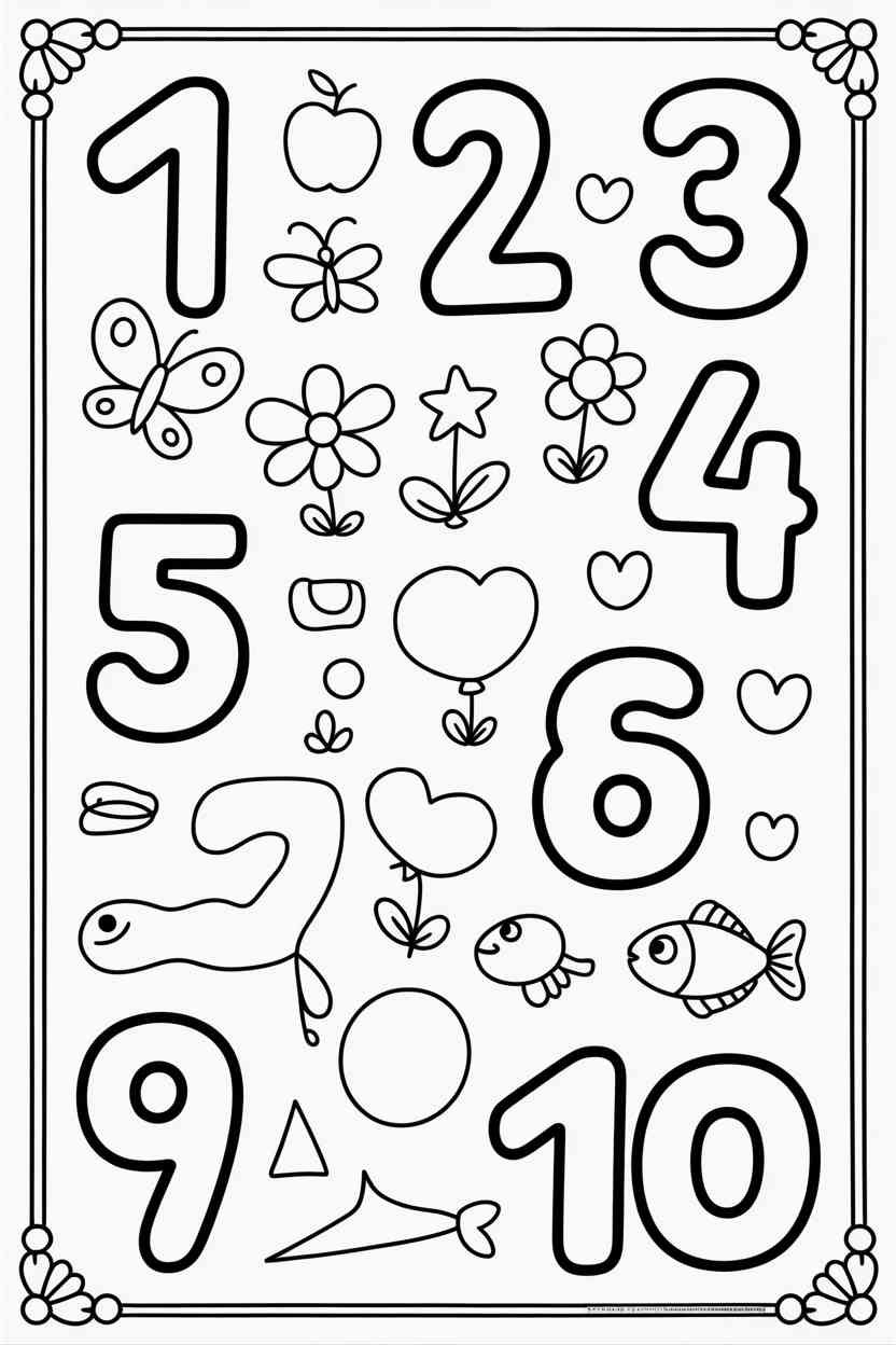 Counting - Free Printable Counting Coloring Pages: Fun Learning for Kids (4)