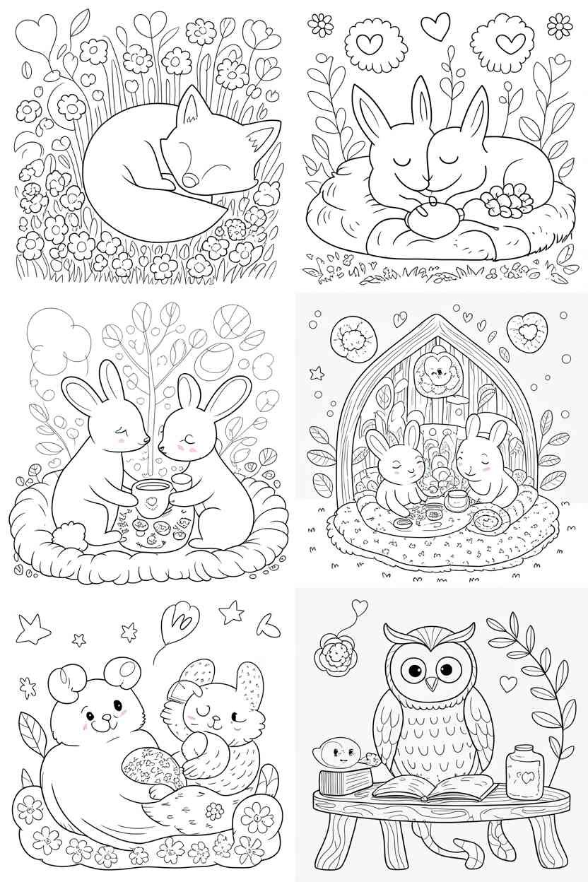 Cozy animal - Free Printable Cozy Animal Coloring Pages (A Relaxing Collection for All Ages!) (2)