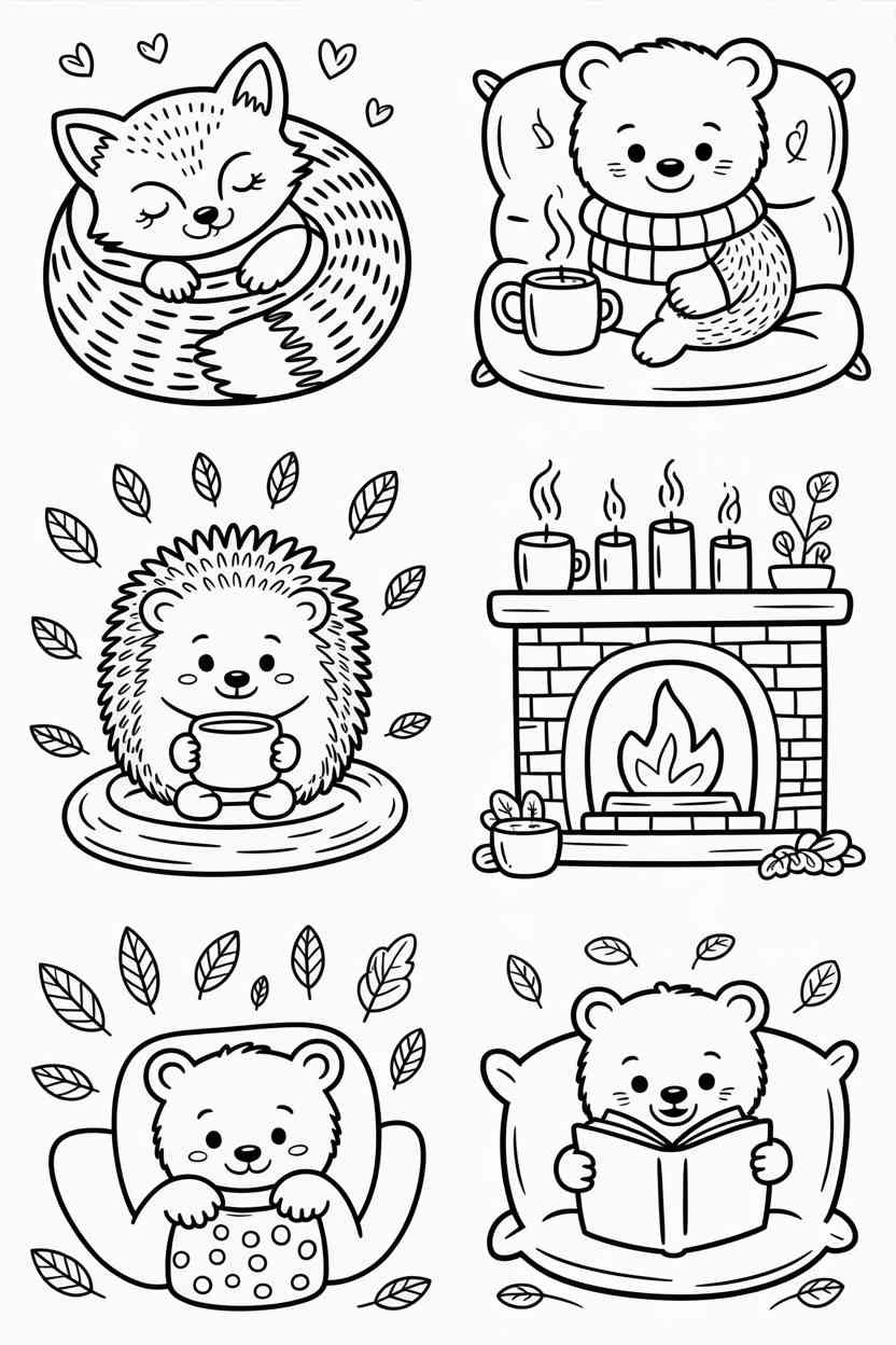 Cozy animal - Free Printable Cozy Animal Coloring Pages (A Relaxing Collection for All Ages!) (4)