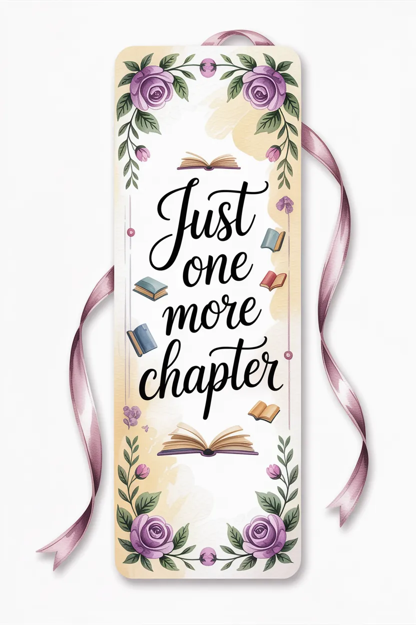 Cute Design 1 - Cute Bookmarks Free Printable - Every Reader
