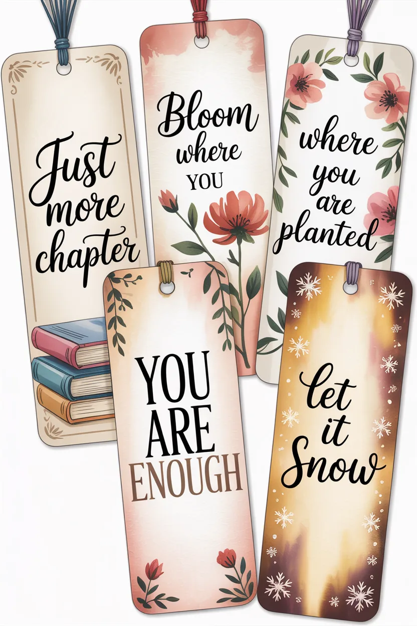Cute Design 3 - Cute Bookmarks Free Printable - Every Reader