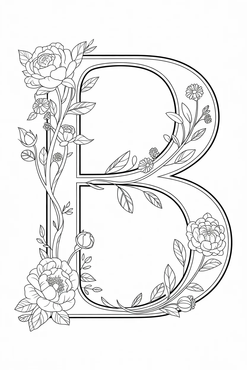 Cute Design 2 - Cute Coloring Pages Free Printable for Kids - Adorable