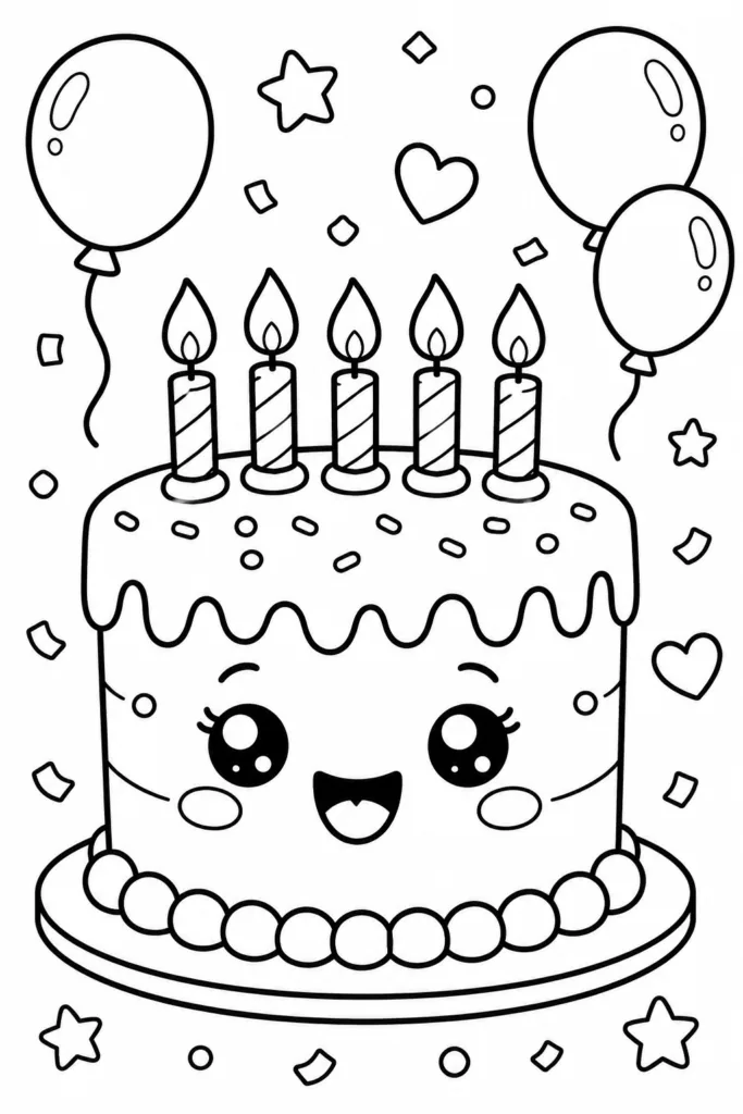 Cute food Design 13 - Cute Food Coloring Pages Free Printable