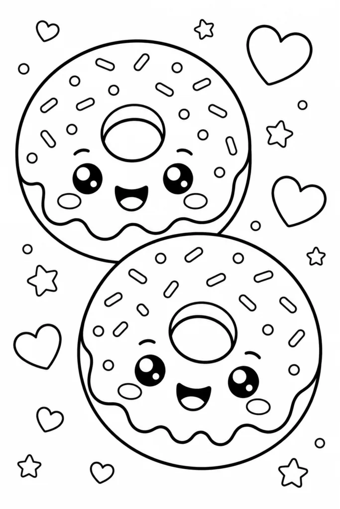 Cute food Design 14 - Cute Food Coloring Pages Free Printable