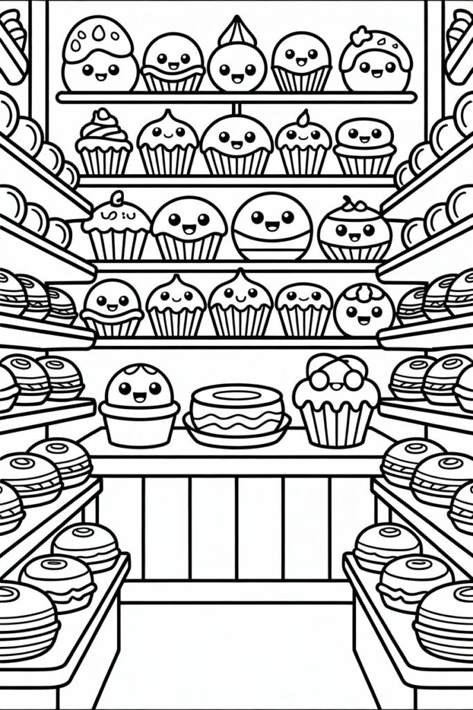 Cute food Design 2 - Cute Food Coloring Pages Free Printable (2)