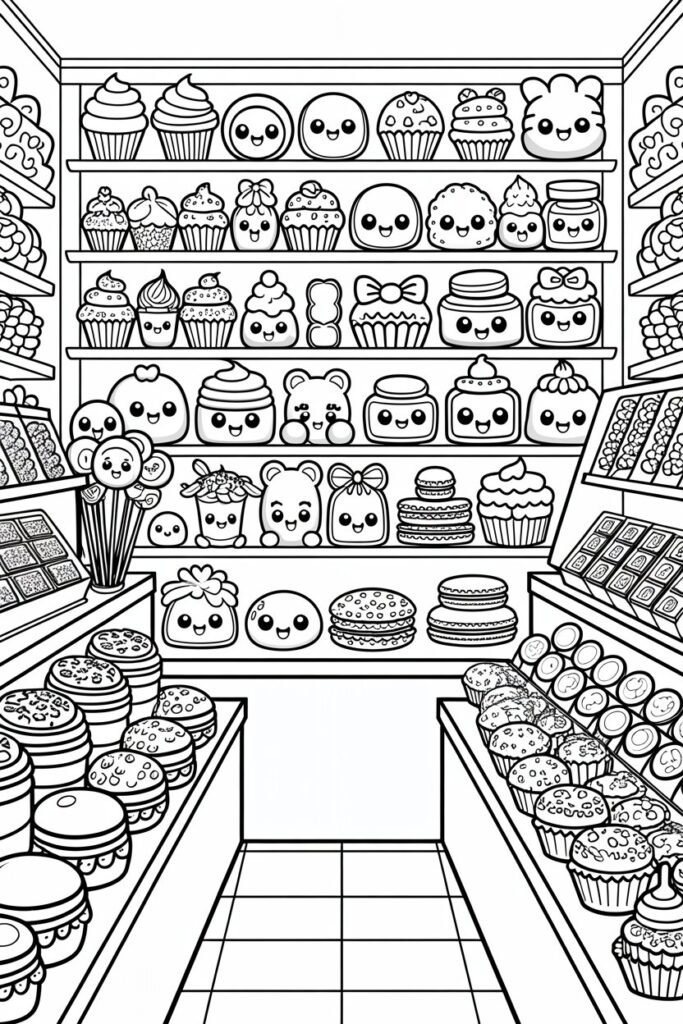 Cute food Design 3 - Cute Food Coloring Pages Free Printable (2)
