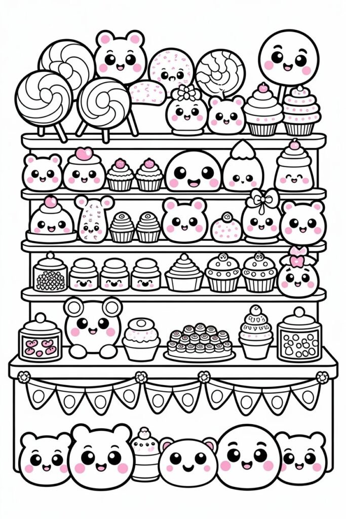 Cute food Design 4 - Cute Food Coloring Pages Free Printable (2)