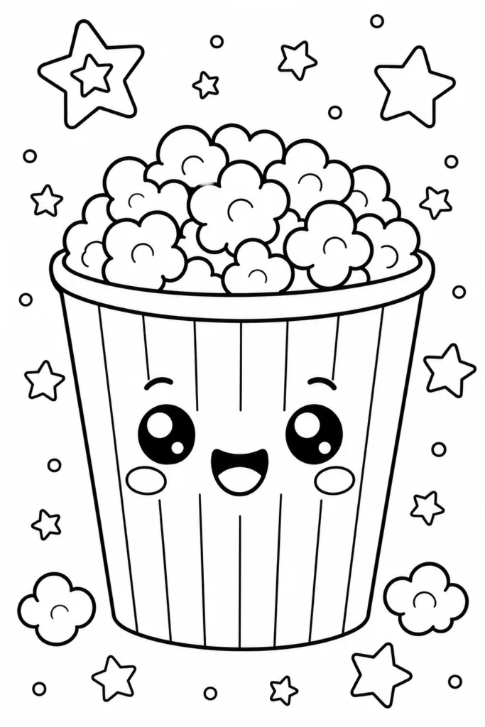 Cute food Design 9 - Cute Food Coloring Pages Free Printable