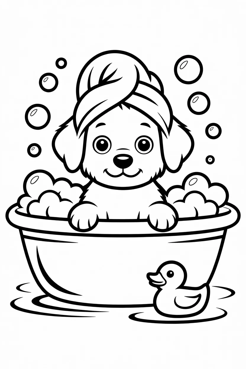 Cute puppy floppy ears - Cute Puppy Coloring Pages Free Printable for Kids