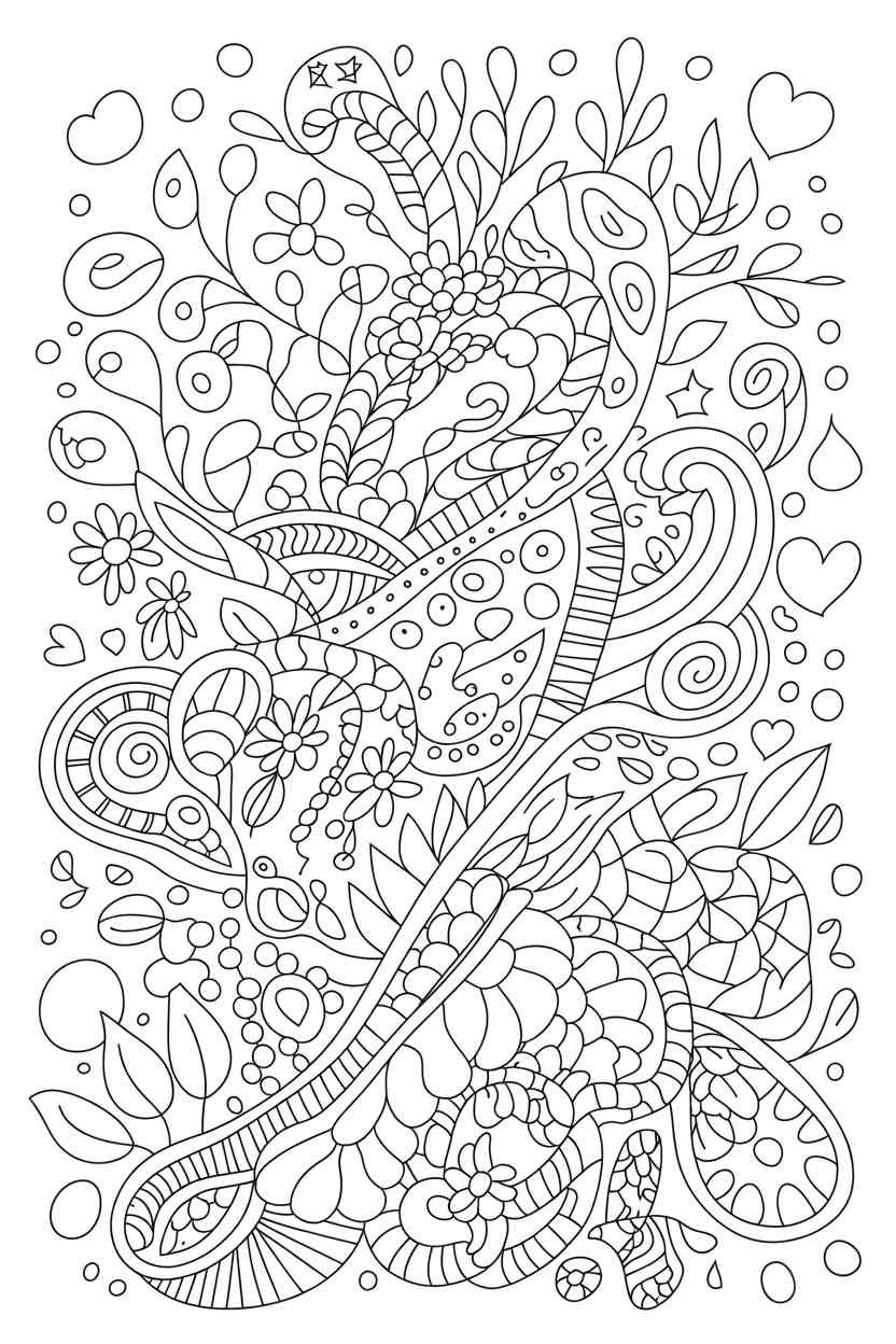 Doodle art - Beautiful Doodle Art Coloring Pages Free Printable Designs for Relaxation