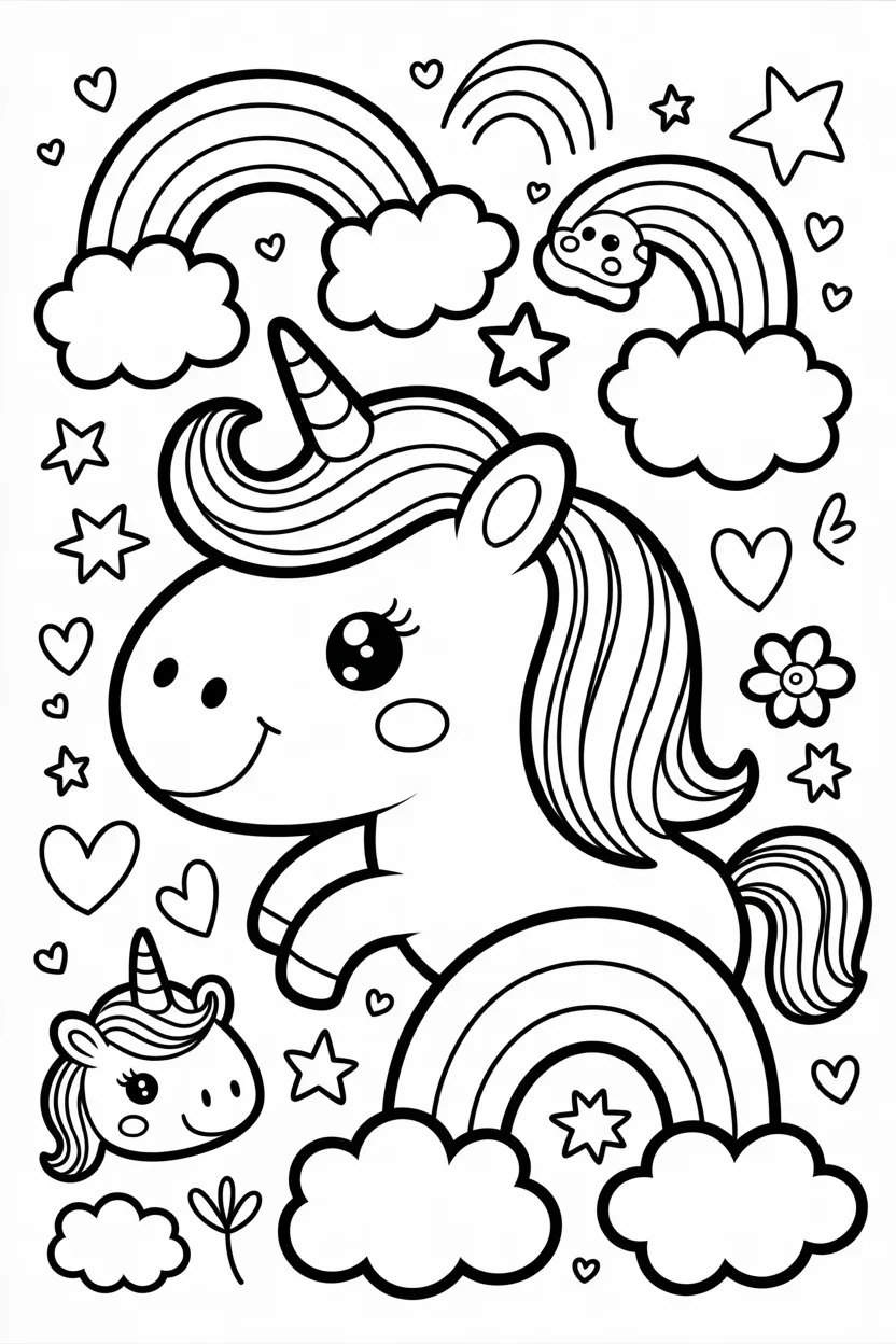 Doodle Design 7 - Doodle Coloring Pages Free Printable for Kids - Creative