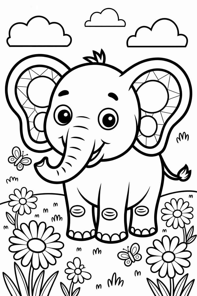 Elephant fun - Elephant Coloring Pages Printable – Fun, Free & Perfect for Kids! (2)