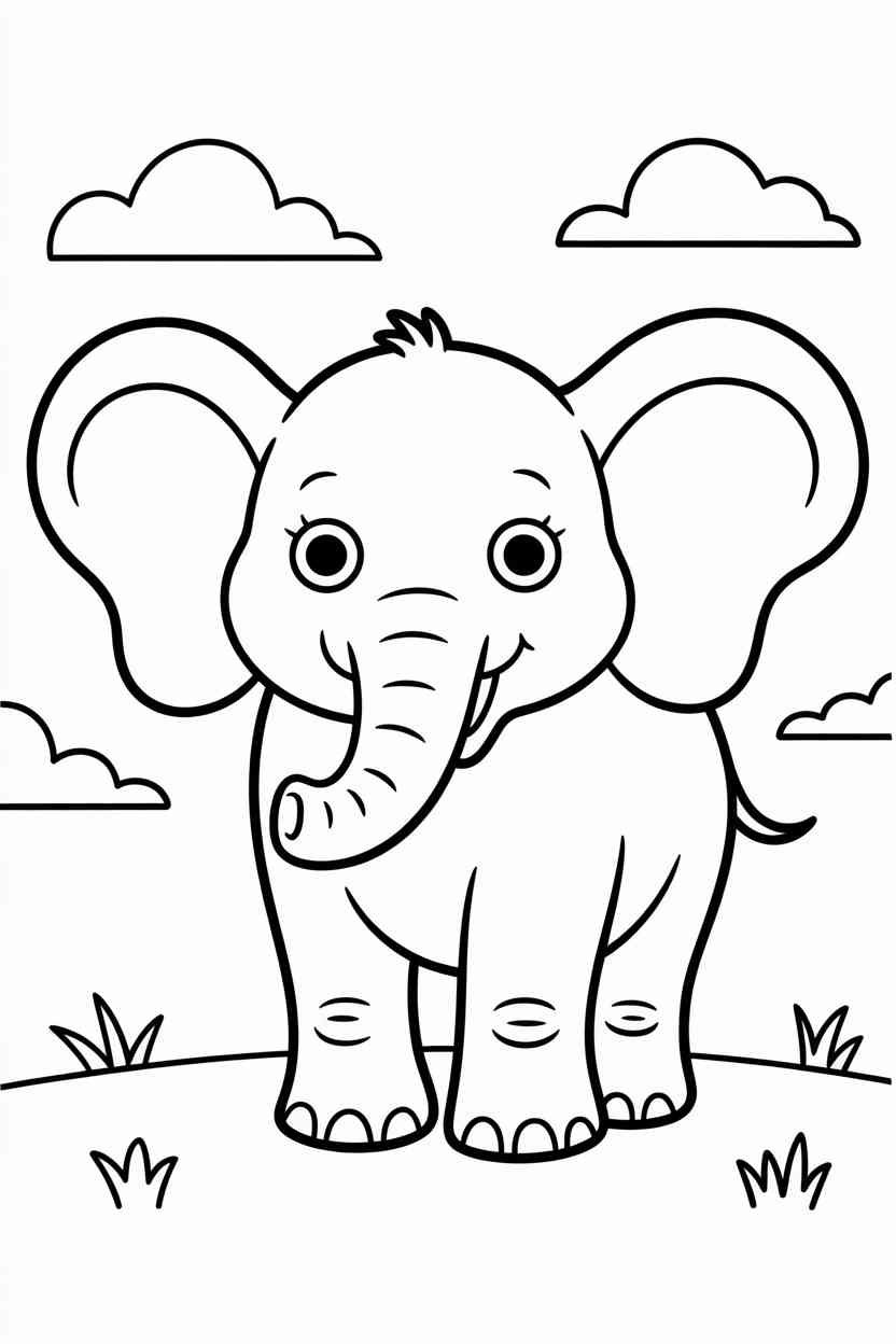 Elephant fun - Elephant Coloring Pages Printable – Fun, Free & Perfect for Kids! (4)