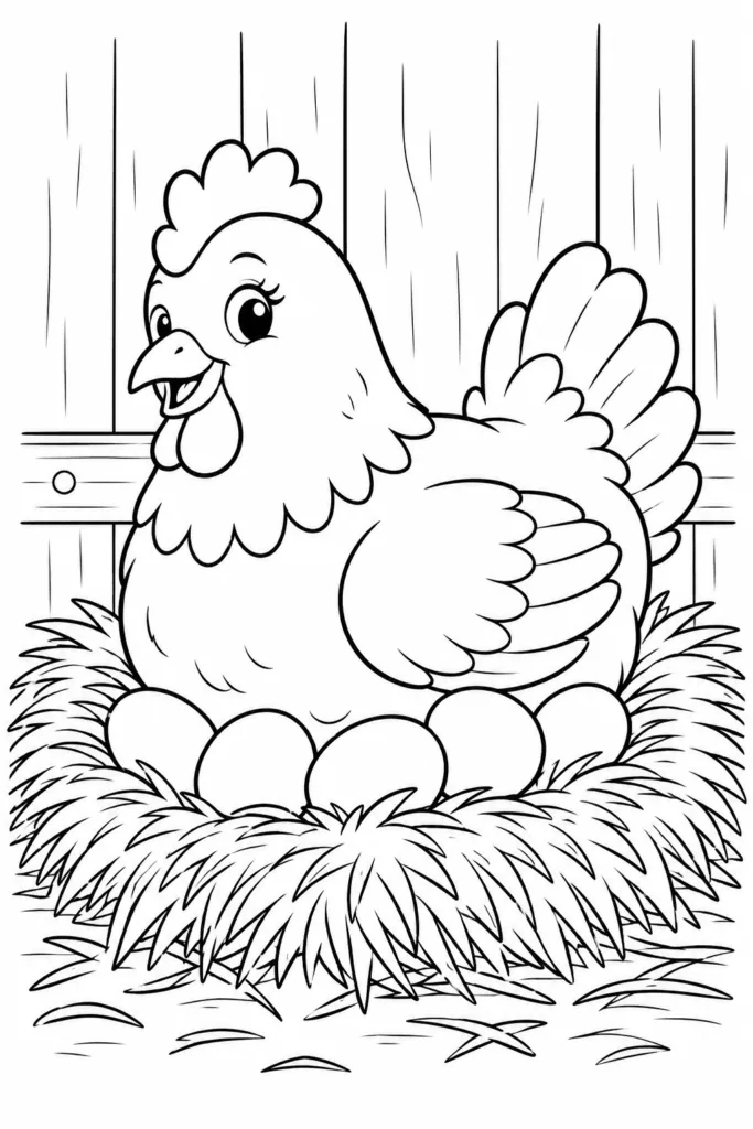 Farm animals Design 13 - Farm Animals Coloring Pages Free Printable for Kids