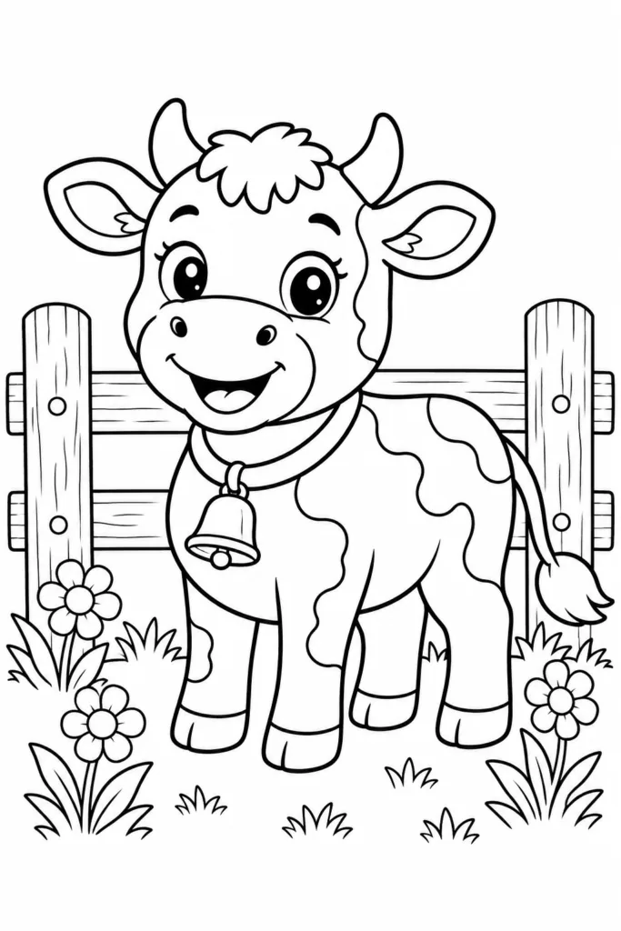 Farm animals Design 20 - Farm Animals Coloring Pages Free Printable for Kids
