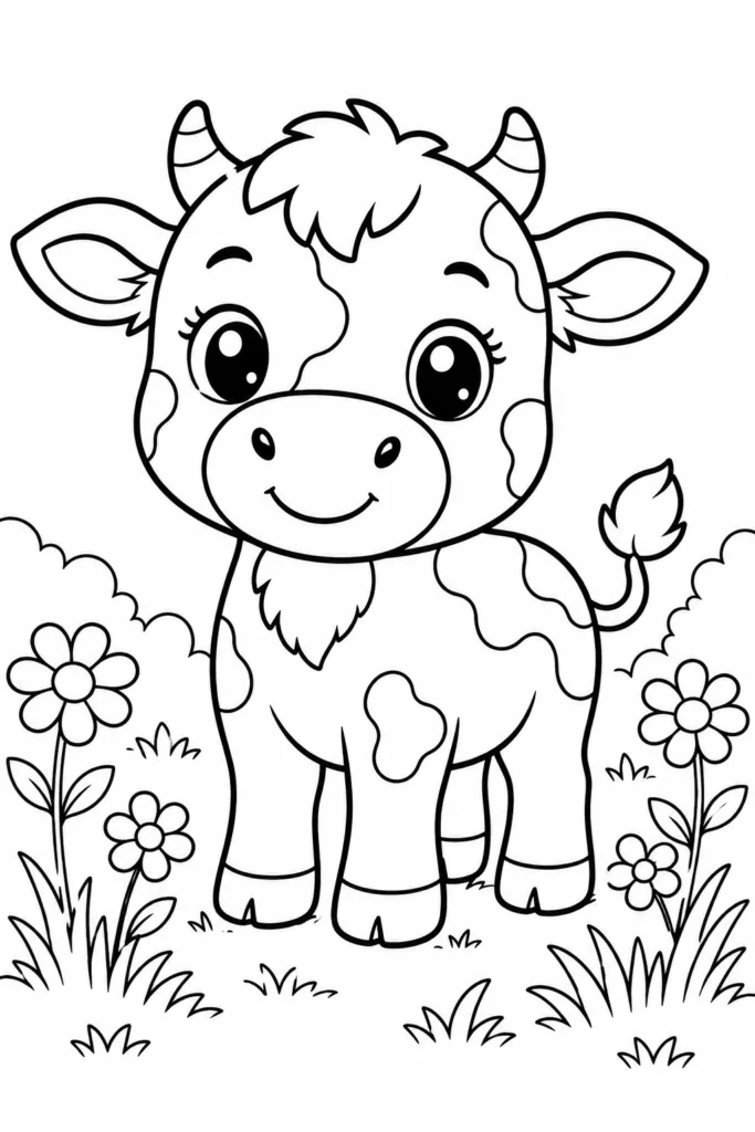 Farm animals Design 21 - Farm Animals Coloring Pages Free Printable for Kids
