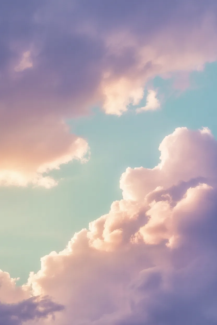 Floating clouds aesthetic mobile Design 2 - Free Floating Clouds Aesthetic Mobile Wallpapers