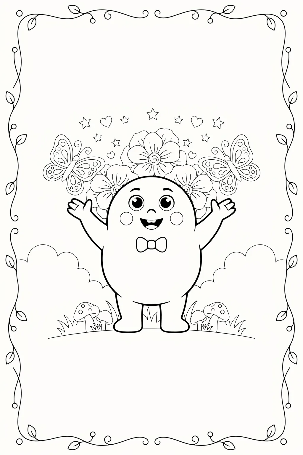 Flowers Design 4 - Flowers Coloring Pages Free Printable - Beautiful Floral