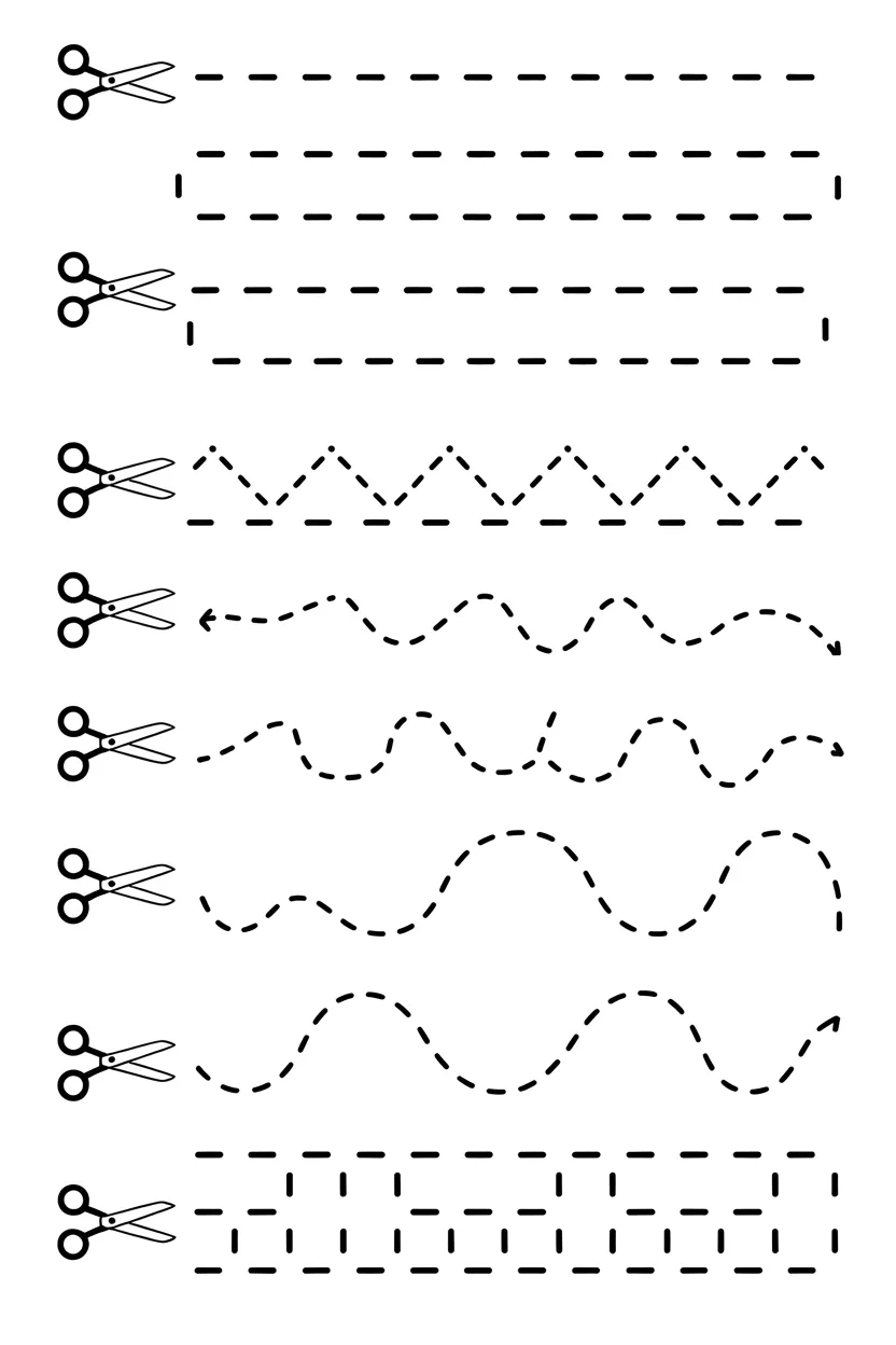 Scissor practice worksheets Design 1 - Free Scissor Practice Worksheets Printable (2)