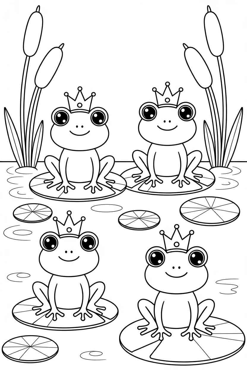 Frogs fun - Frogs Coloring Pages: A Fun and Educational Activity for All Ages
